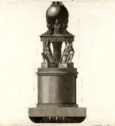 Ansicht der Hauptfassade der Trajanssäule von Giovanni Battista Piranesi